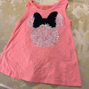Girls Minnie Mouse pink tank
